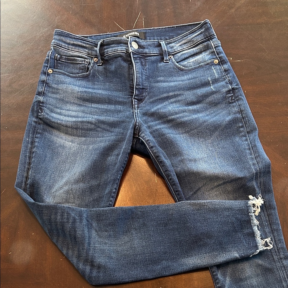 Express Indigo Skinny Jeans